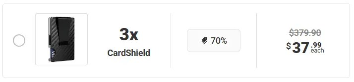 RFID Wallet CardShield Package 2